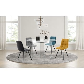 Tavolo da pranzo rotondo in vetro ø 50 cm Kaya – Tomasucci