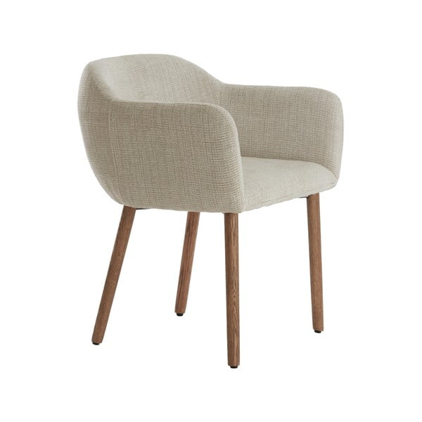 Set di sedie da pranzo beige in imbottito con braccioli 2 pz Blaine – Light & Living