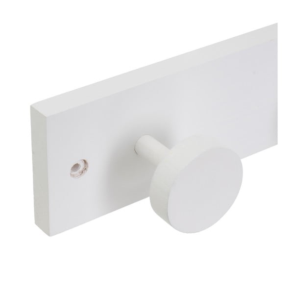 Attaccapanni da parete bianco in pino massiccio 40 cm Anillos – Casa Selección-image-1