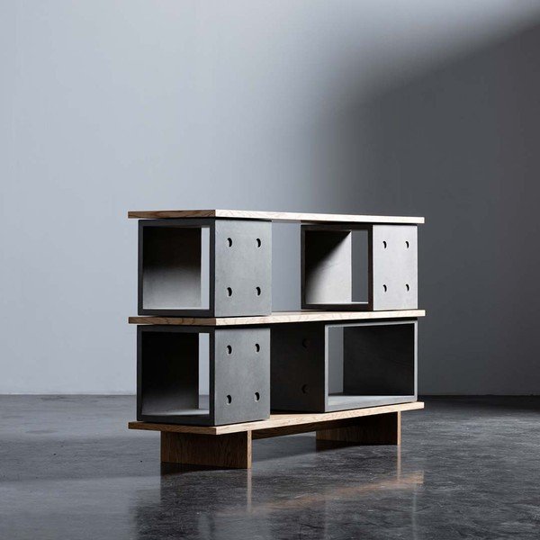Cassettiera in cemento, 155 x 98 cm Dice - Lyon Béton-image-1