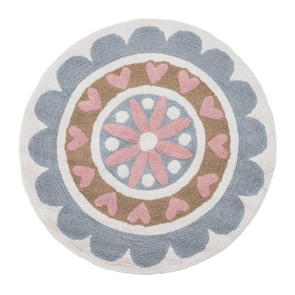 Tappeto in cotone per bambini ø 100 cm Flower - Ixia