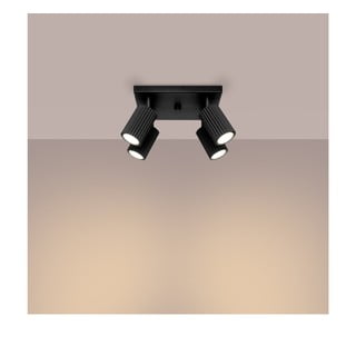 Plafoniera nera 25x25 cm Gleam – Nice Lamps