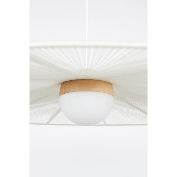 Lampadario bianco con intensità regolabile ø 80 cm Belle – Zuiver-image-2