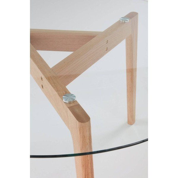 Tavolo da pranzo rotondo in rovere massiccio ø 120 cm Malevik – Jotex-image-4