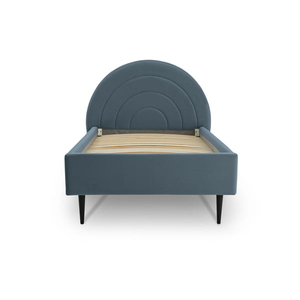 Letto blu per bambini con contenitore 120x200 cm Rainbow - Scandic-image-4