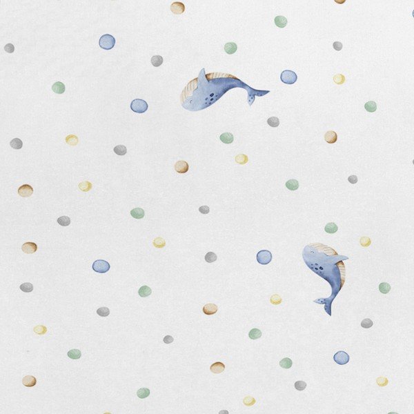 Federa per bambino 50x75 cm Baby whale - Happy Friday-image-1