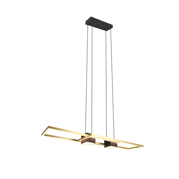 Lampadario nero/oro a LED dimmerabile con telecomando Albany - Trio-image-3