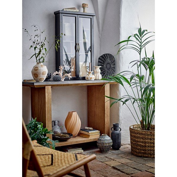 Vaso arancione in vetro (altezza totale 30 cm) Kanji – Bloomingville-image-3