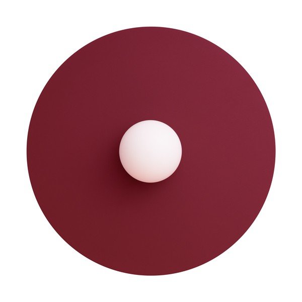 Lampada da parete burgundy in metallo ø 50 cm AKE – Thoro-image-4