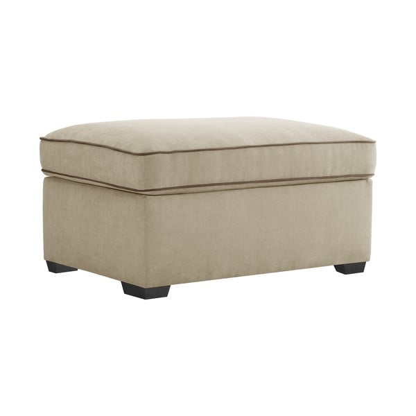 Pouf beige con vano portaoggetti Serena - Jalouse Maison