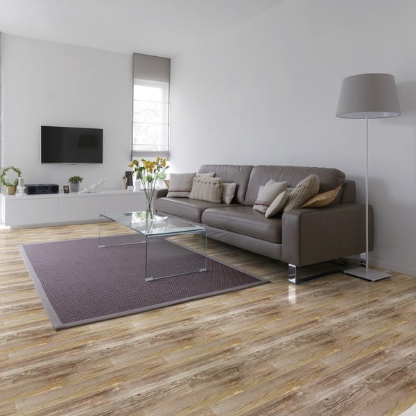 Adesivo per pavimenti 90x60 cm Wooden Floor - Ambiance-image-1