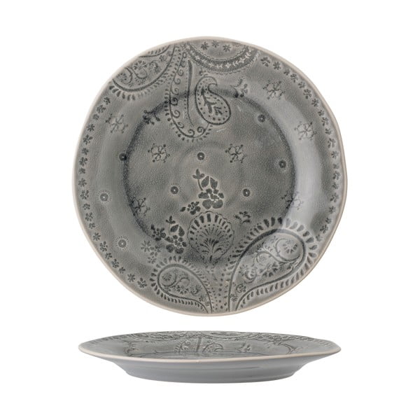 Piatto in gres grigio , ø 26,5 cm Rani - Bloomingville-image-4