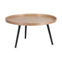 Tavolino beige e nero , ø 78 cm Mesa - WOOOD