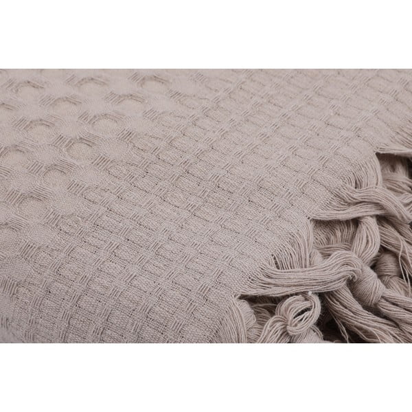 Copriletto leggero in cotone marrone chiaro Marrone, 220 x 240 cm - Mijolnir-image-2