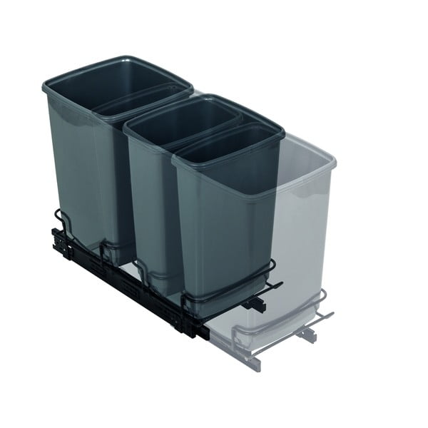 Contenitori per rifiuti in plastica in set da 2 pezzi 20 l - Addis-image-3