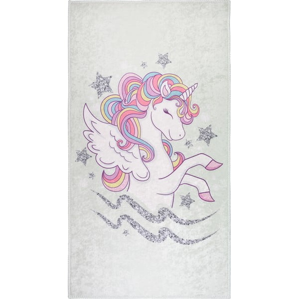 Tappeto per bambini 80x150 cm Flying Unicorn - Vitaus