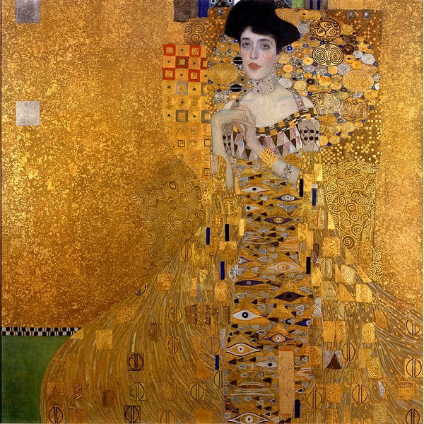 Riproduzione di Gustav Klimt - Adele Bloch Bauer I, 40 x 40 cm Gustav Klimt - Adele Bloch-Bauer I - Fedkolor