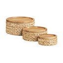 Set di cesti in giacinto d'acqua 3 pz ø 30x15 cm Botofte – House Nordic