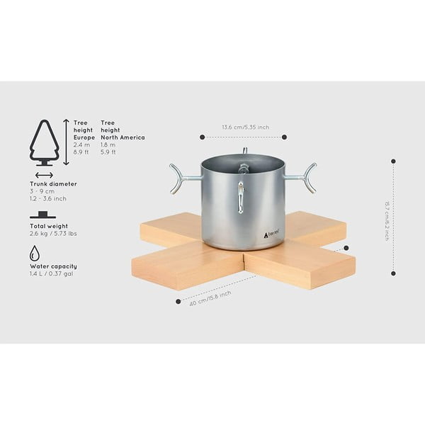 Piantana per albero di Natale in argento Hip - Tree Nest-image-1