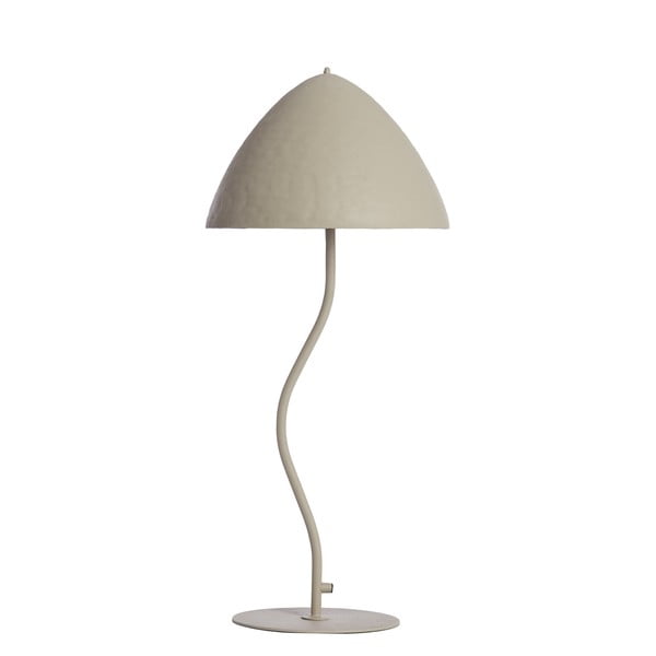 Lampada da tavolo grigio chiaro con paralume in metallo (altezza 67 cm) Elimo - Light & Living