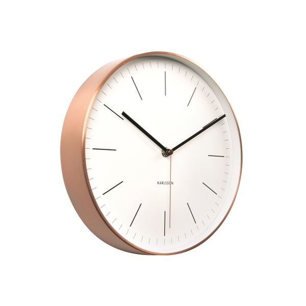 Bílé hodiny Present Time Minimal -image-2