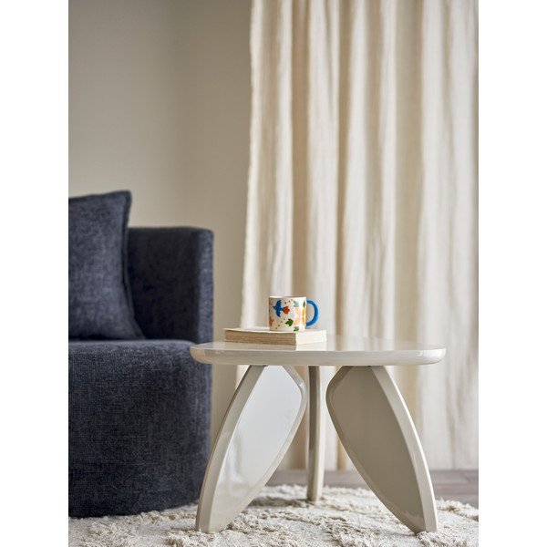 Tavolino da salotto color crema lucido 57x60 cm Magia – Bloomingville-image-4