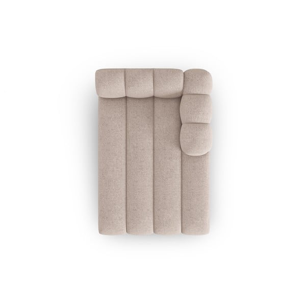 Chaise longue componibile beige (con penisola a destra) Lupine – Micadoni Home-image-3