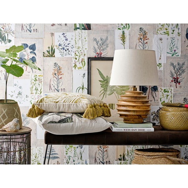 Lampada da tavolo colore naturale scuro con paralume in tessuto (altezza totale 54 cm) Svale – Bloomingville-image-1