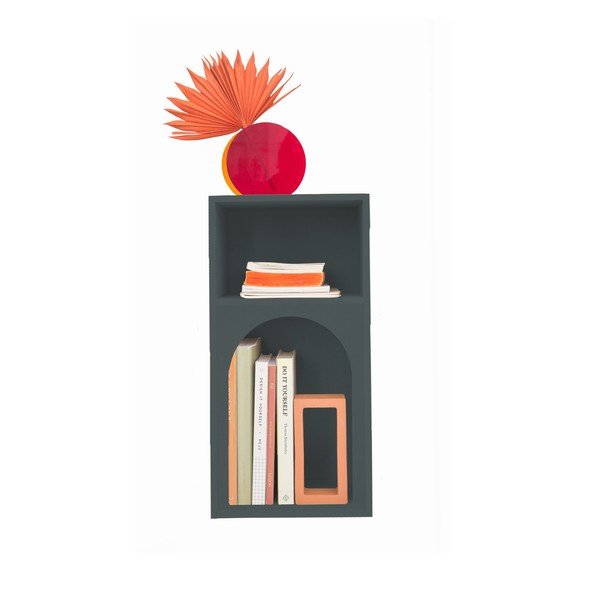 Comodino per bambini antracite con ripiani Orson - Really Nice Things-image-2