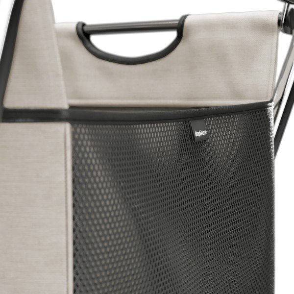 Cesta per il bucato marrone chiaro in tessuto pieghevole 200 l – simplehuman-image-2