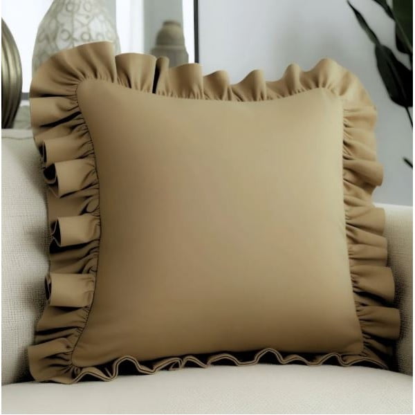 Federa decorativa in misto cotone 40x40 cm Ruffled – Mila Home-image-1