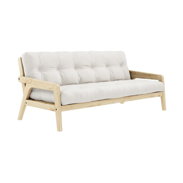 Divano letto bianco/beige 204 cm Grab - Karup Design-image-3