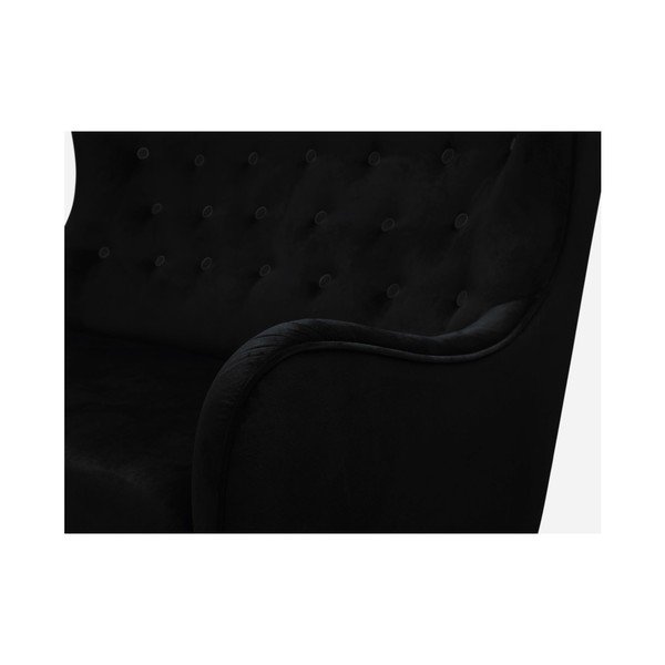 Divano nero Medina, 148 cm - Max Winzer-image-2