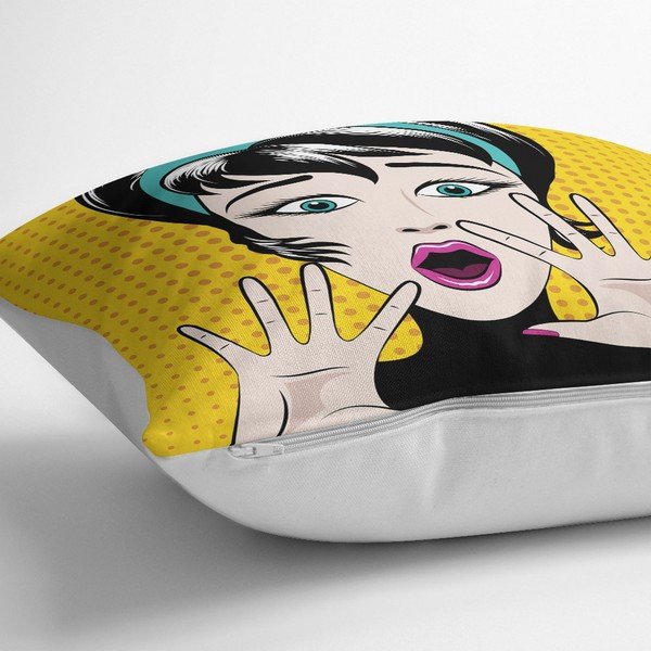 Federa in misto cotone PopArt Points, 45 x 45 cm - Minimalist Cushion Covers-image-1