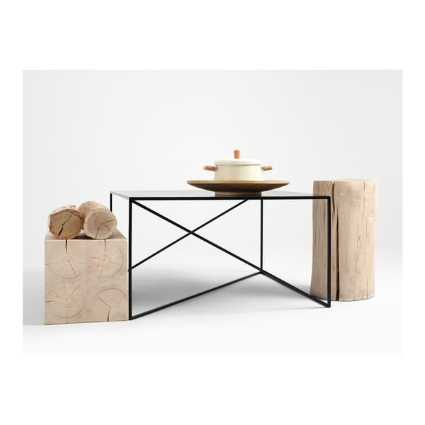 Tavolino nero , 80 x 80 cm Memo - CustomForm-image-2