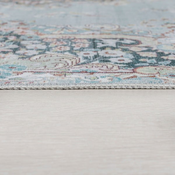 Tappeto lavabile turchese 80x150 cm FOLD Colby - Flair Rugs-image-3