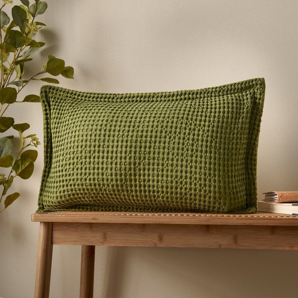 Cuscino decorativo in cotone 30x50 cm Jaipur Chunky Waffle – Pineapple Elephant-image-1