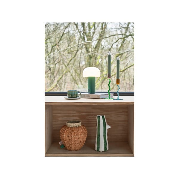 Lampada da tavolo a LED bianco/verde (altezza 22,5 cm) Styles - Villa Collection-image-2