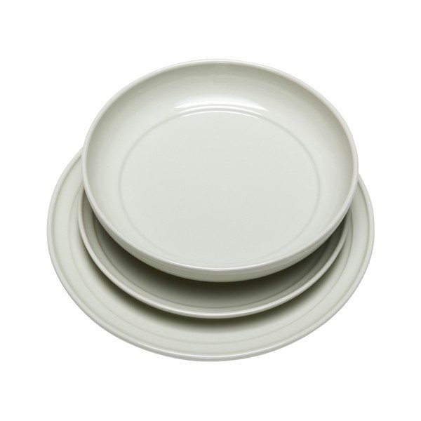 Piatto da dessert color crema in gres ø 23 cm Amare - Hübsch-image-4