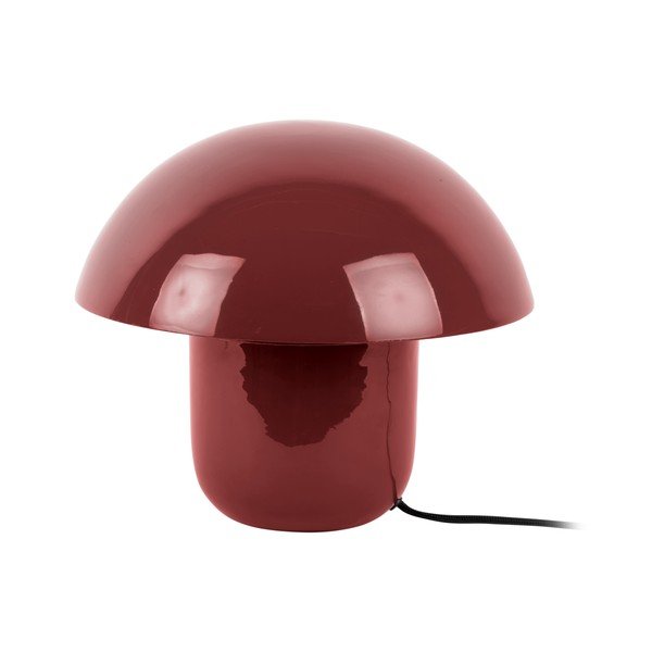 Lampada da tavolo burgundy in metallo (altezza totale 25 cm) Fat Mushroom – Leitmotiv