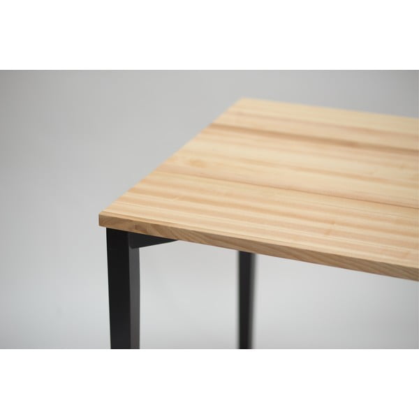 Tavolo da pranzo nero TRIVENTI, 80 x 120 cm - Ragaba-image-2