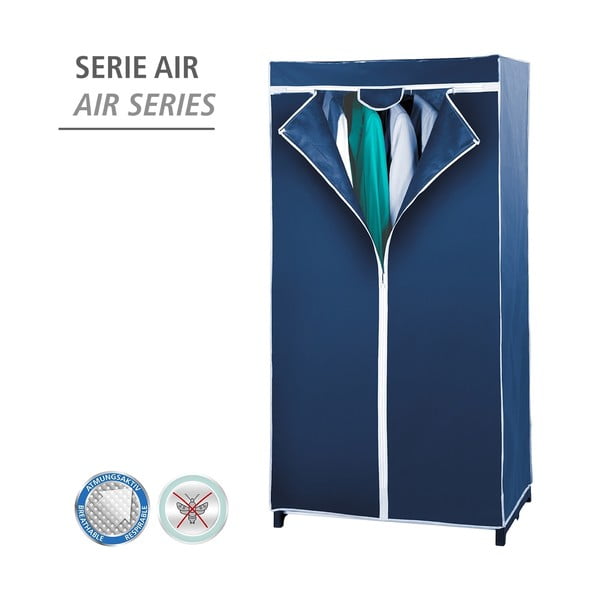 Armadio in tessuto blu 75x150 cm Air - Wenko-image-3