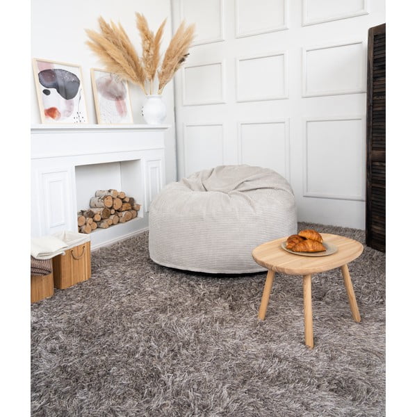 Puof a sacco color mattone con rivestimento in velluto a coste Om 110 – SLOWDOWN-image-1