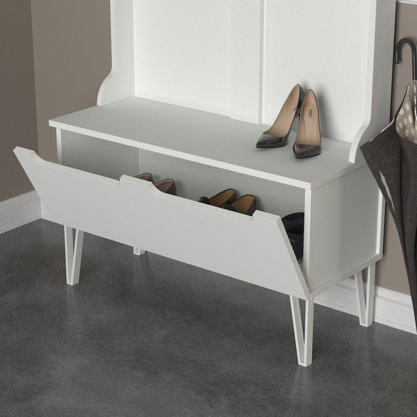 Armadio bianco con specchio Ratto Floria - Tera Home-image-4