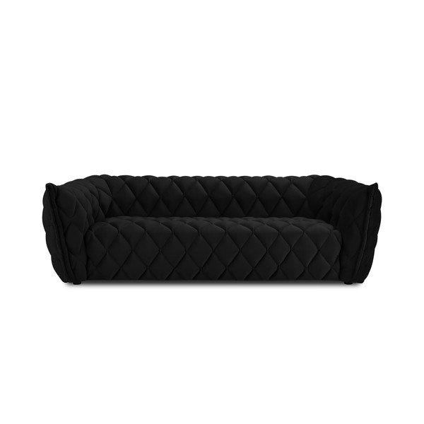 Divano in velluto nero 228 cm Flandrin - Interieurs 86