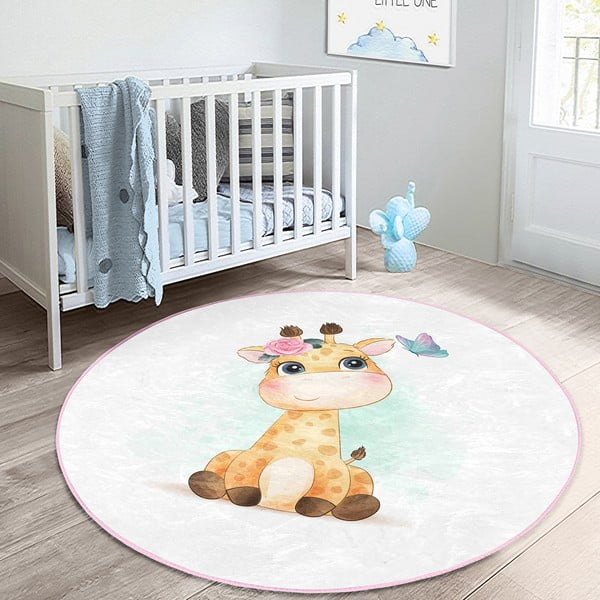 Tappeto bianco per bambini ø 120 cm Comfort - Mila Home-image-2