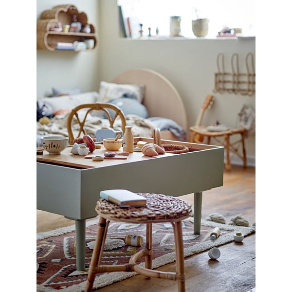 Sgabello per bambini in colore naturale Hubert - Bloomingville Mini-image-1