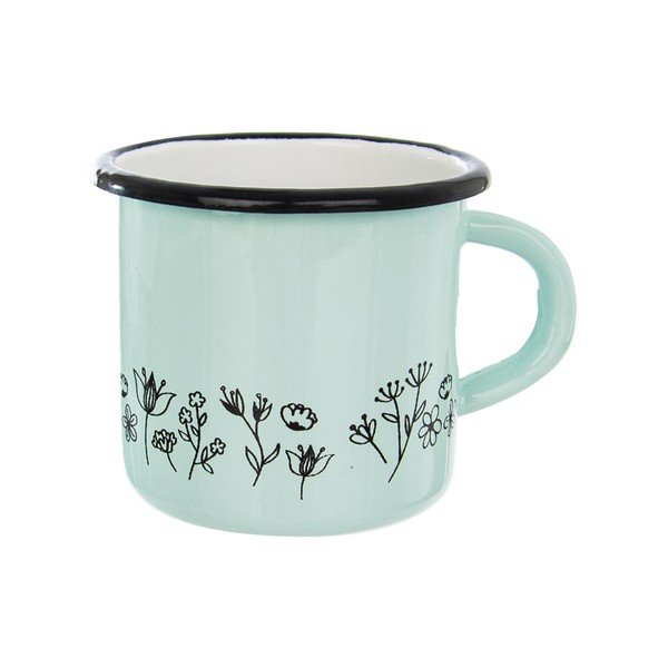 Tazza smaltata verde menta Meadow, 400 ml - Orion