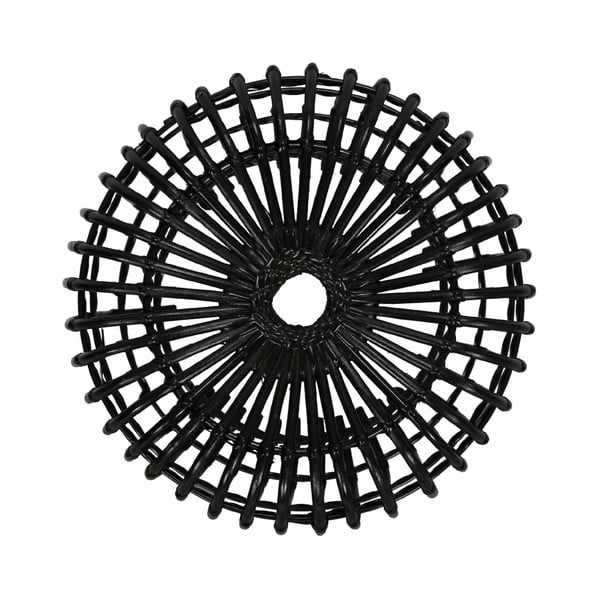 Tavolino in rattan nero Ratta - WOOX LIVING-image-1