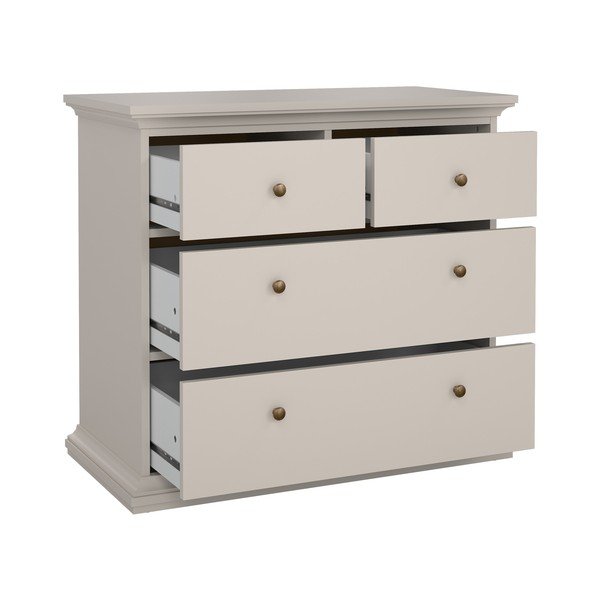 Credenza color crema 96x87x49 cm Paris – Tvilum-image-3